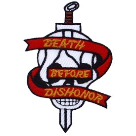 DEATH BEFORE DISHONOR PATCH  4"