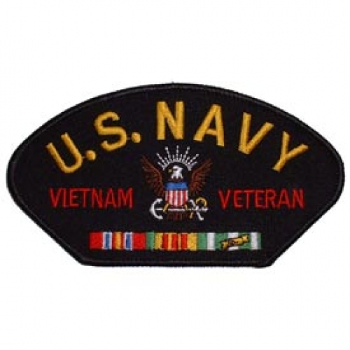 US NAVY VIETNAM VETERAN HAT PATCH  