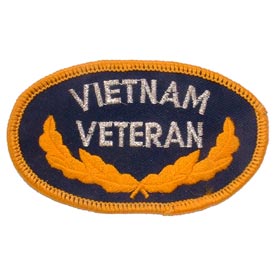 VIETNAM VET OVAL PATCH  