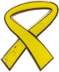 YELLOW RIBBON PIN  