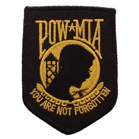 POW MIA GOLD PATCH  