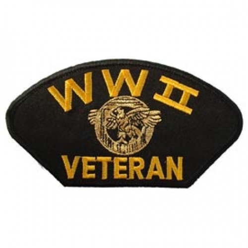 W.W.II VETERAN HAT PATCH  