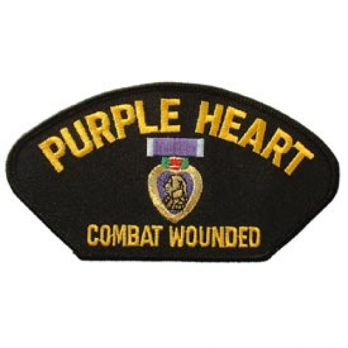 PURPLE HEART HAT PATCH  