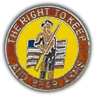 RIGHT TO KEEP & BEAR ARM PIN  