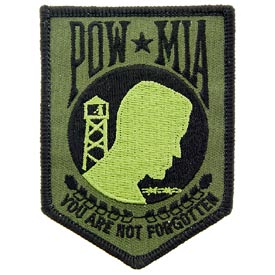 POW MIA SUBDUED PATCH  