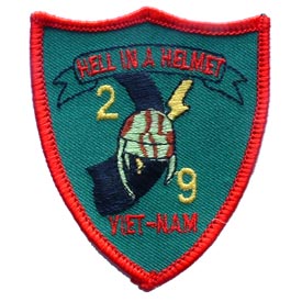 VIETNAM HELL IN A HELMET PATCH  