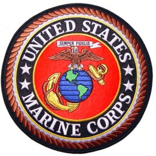 USMC LOGO COLOR 10 1/4" PATCH  