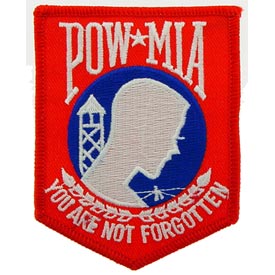 POW MIA RED PATCH  