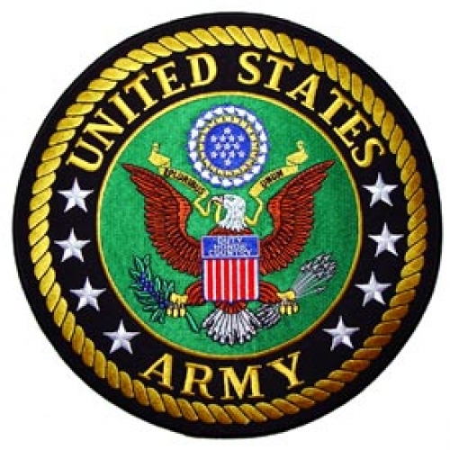ARMY LOGO 10" PATCH  