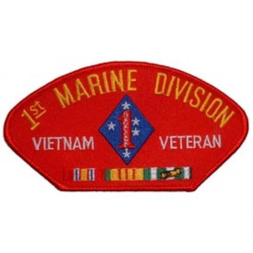 1ST MARINE DIV. VIETNAM HAT PATCH  