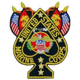 US MARINES SPADE PATCH  