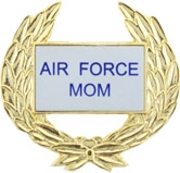 AIR FORCE MOM WREATH PIN  