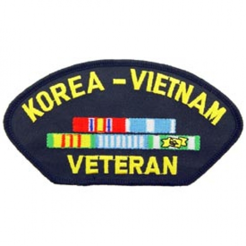 KOREA VIETNAM VETERAN HAT PATCH  