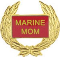 MARINE MOM WREATH PIN  