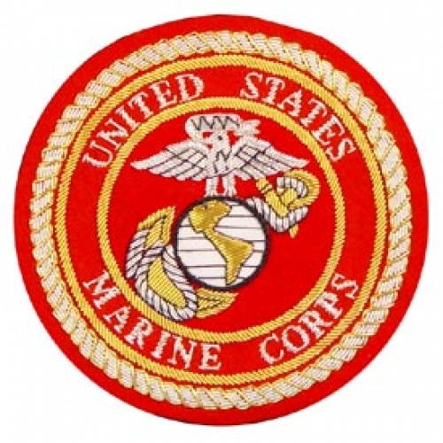 USMC GOLD BULLION PATCH 4 1/4"   