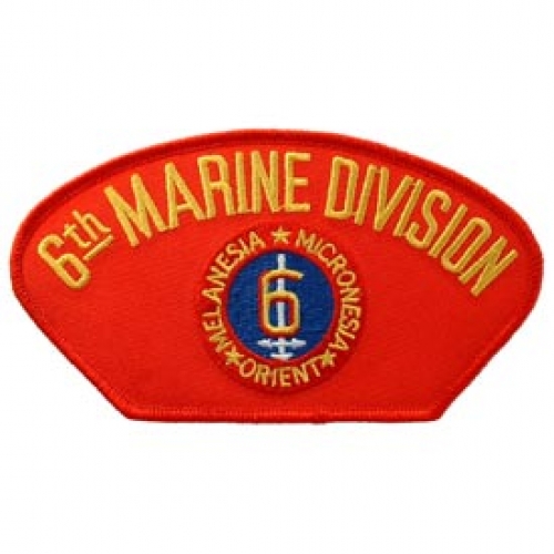 6TH MARINE DIVISION HAT PATCH  