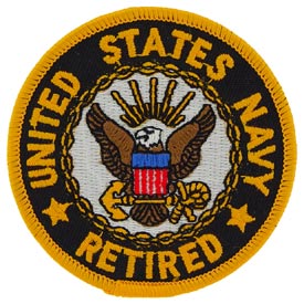 USN LOGO RETIRED PATCH  