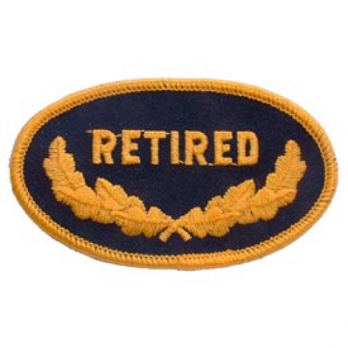 RETIRED OVAL PATCH  