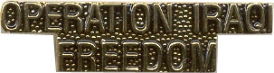 OPERATION IRAQI FREEDOM SCRIPT PIN  