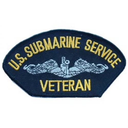 US SUBMARINE SERVICE VETERAN HAT PATCH  