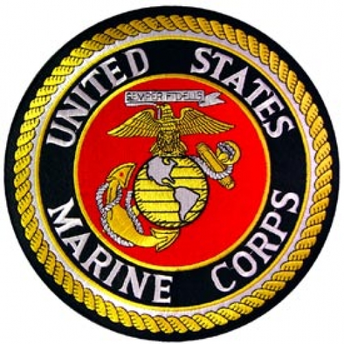 USMC LOGO 10 1/4" PATCH  