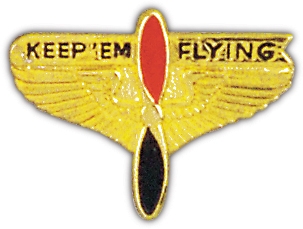 KEEP'EM FLYING PIN  