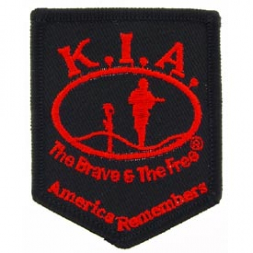 KILLED IN ACTION SHIELD PATCH  