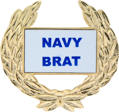 NAVY BRAT PIN  