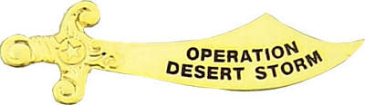 OPER DESERT STORM SWORD PIN  