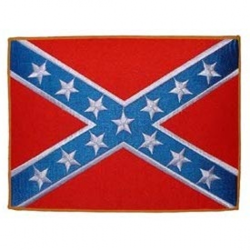 CONFEDERATE FLAG 9" X 6 3/4" PATCH  