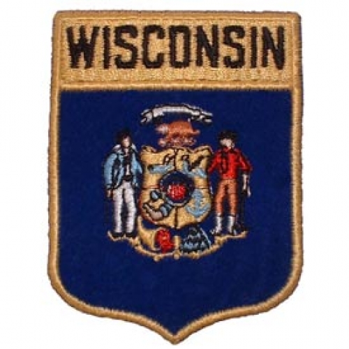 WISCONSIN SHIELD PATCH  