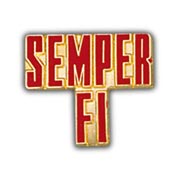 SEMPER FI SCRIPT PIN  
