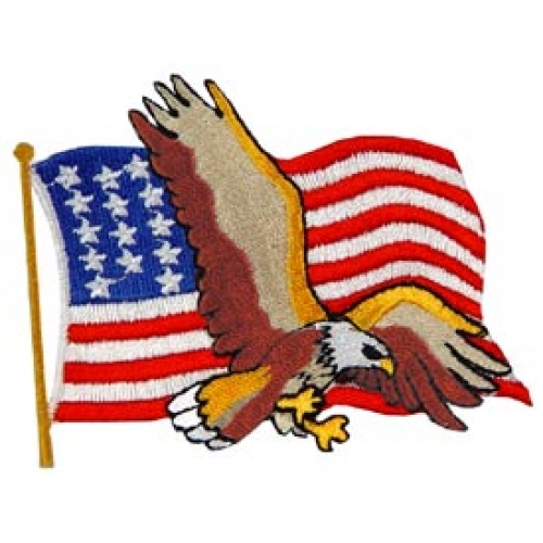 EAGLE W/FLAG PATCH  