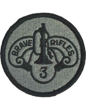 Army ACU Patch: 3rd Armored Cavalry - with Fastener