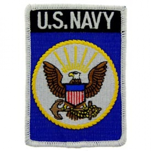 USN LOGO RECTANGLE PATCH  
