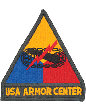 Army Patch Full Color: Armor Center