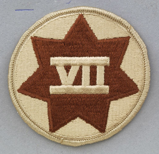 Army Patch: 7th Corps - Desert Sew on  