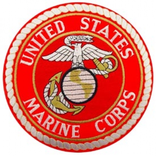 USMC LOGO 7 3/4" PATCH  