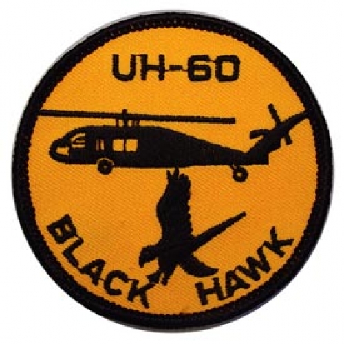 HELICOPTER UH-60 BLACK HAWK PATCH  