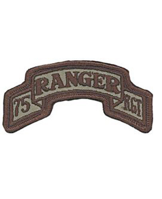 Army Patch: 75th Ranger Regiment - Desert Sew on