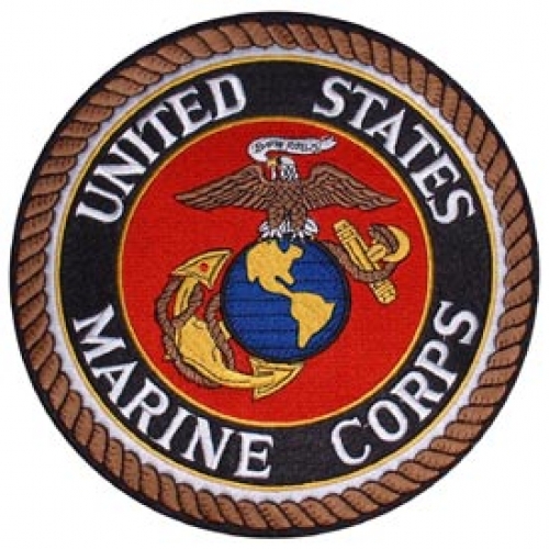 USMC LOGO COLOR 8" PATCH  