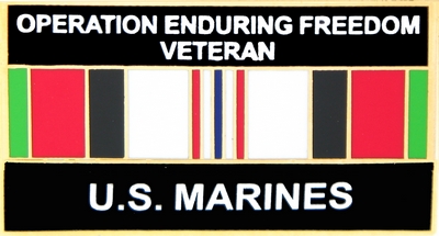 USMC ENDURING FREEDOM VET PIN  