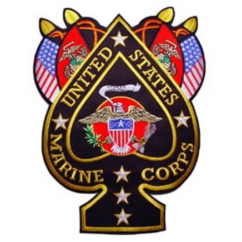 USMC SPADE 10 1/2" PATCH  