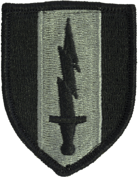 Army ACU Patch: 1st Signal Brigade - with Fastener  
