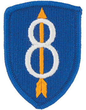 Army Patch Full Color: 8th Infantry Division 