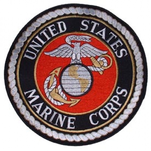USMC LOGO 7 3/4" PATCH  
